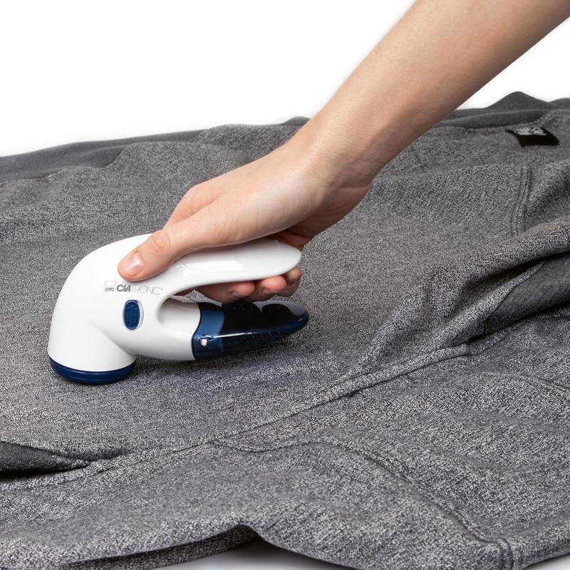 Clatronic Textil Cleaner TC 3759 weiß/blau, Fussel, Pilling, Knötchen, 59x155x79 mm