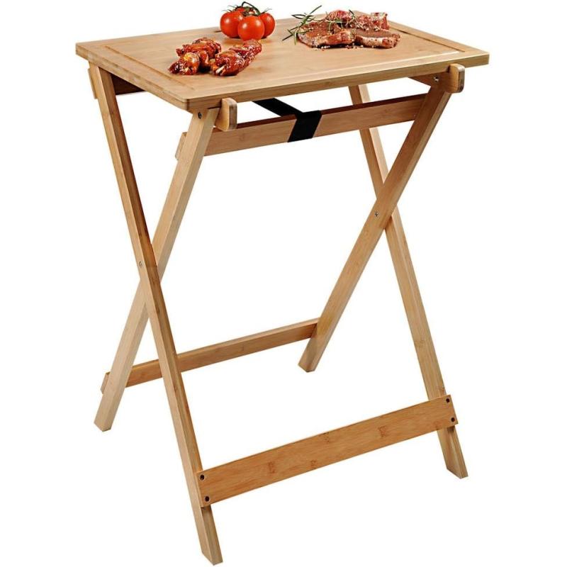 KESPER BBQ- & Beistelltisch, zusammenklappbar, 60 x 45 cm, H: 79 cm Braun