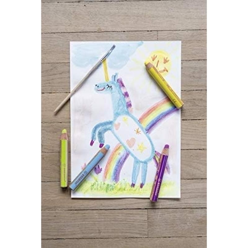 STABILO woody 3 in 1 - Buntstifte 10er Pack mit Spitzer 