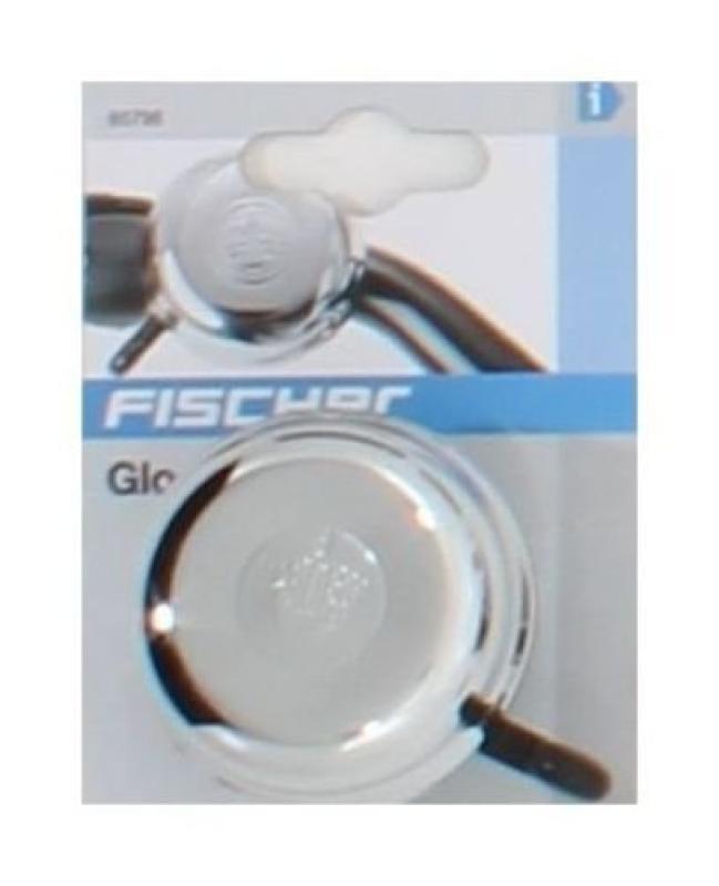 Fischer Chrom Fahrradglocke, Silber/Verchromt, One Size 