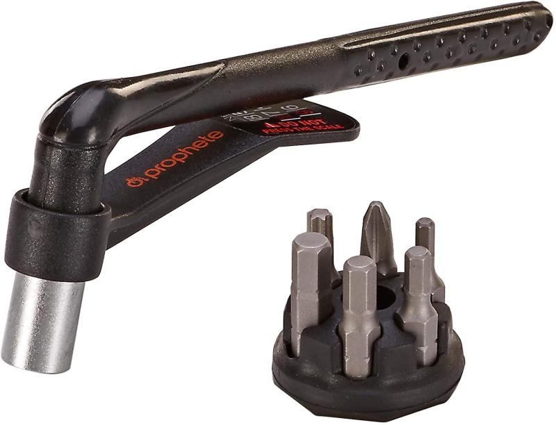Prophete Unisex – Erwachsene Drehmomentschlüssel, 3-10 Nm, mit 6-TLG. Bit-Set Fahrradschlüssel