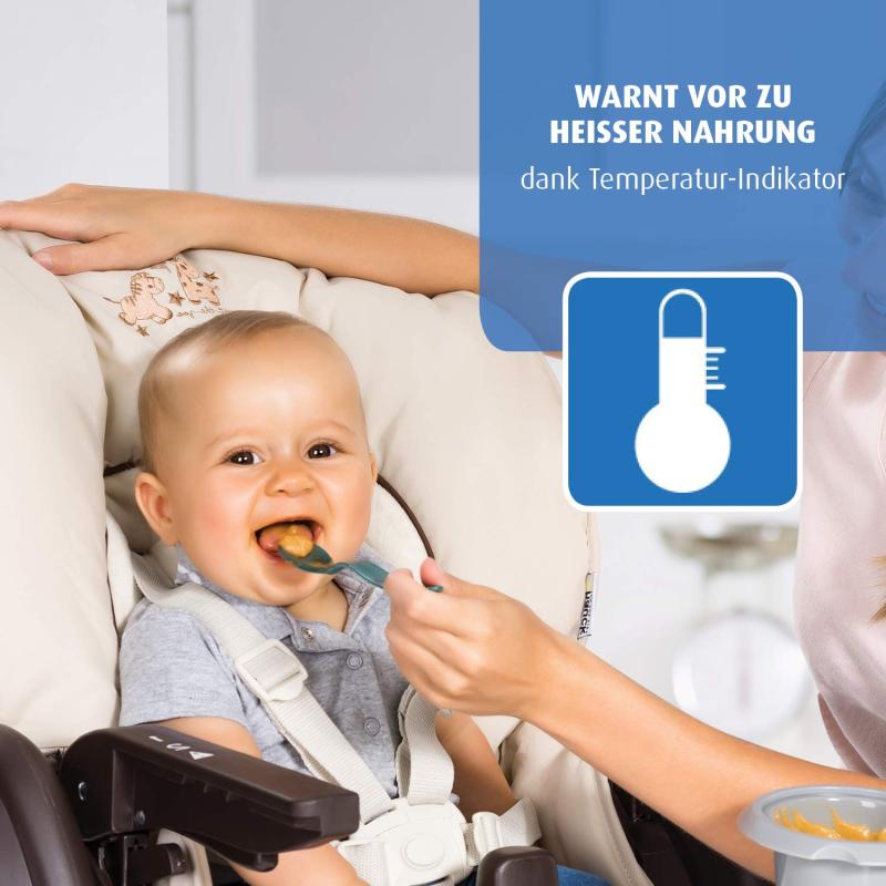 reer weicher Wärmesensorlöffel, Babylöffel, Fütterlöffel