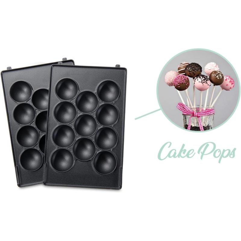 Trisa Snack Maker für Eiswaffelbecher & Cake Pops - Retro Line TÜRKIS