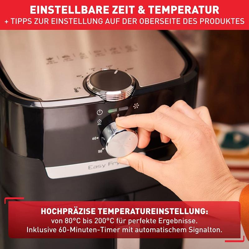 Tefal EY5018 Easy Fry & Grill Classic Heißluftfritteuse 4,2 Liter 1550 Watt