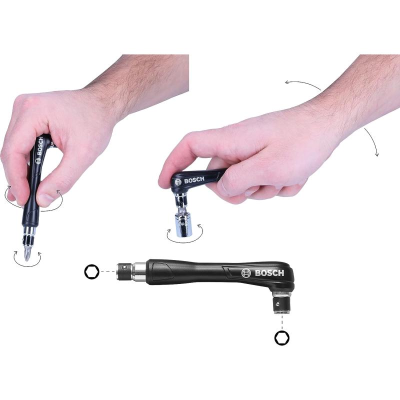 Bosch Accessories Bosch 41tlg. V-Line Bohrer und Bit Set (für Holz, Stein und Metall, mit Bit-Handschraubendreher ohne Ratschenfunktion, Zubehör Bohr- und Schraubwerkzeuge)