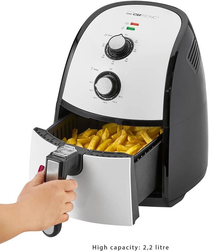Clatronic FR 3667 H Heißluft-Fritteuse, 2,2 Liter Fassungsvermögen, 1500 W AUSSTELLUNGSSTÜCK