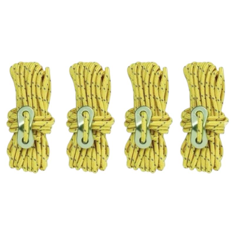 Trekstone 4x Reflektierende ABSPANNSEILE Ø 4mm ca. Länge 4 m