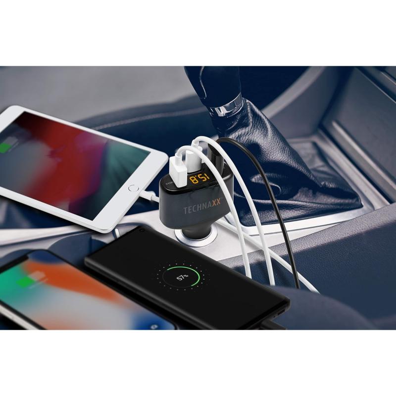 Technaxx QC3.0 & USB-C KFZ-Ladeadapter TE18