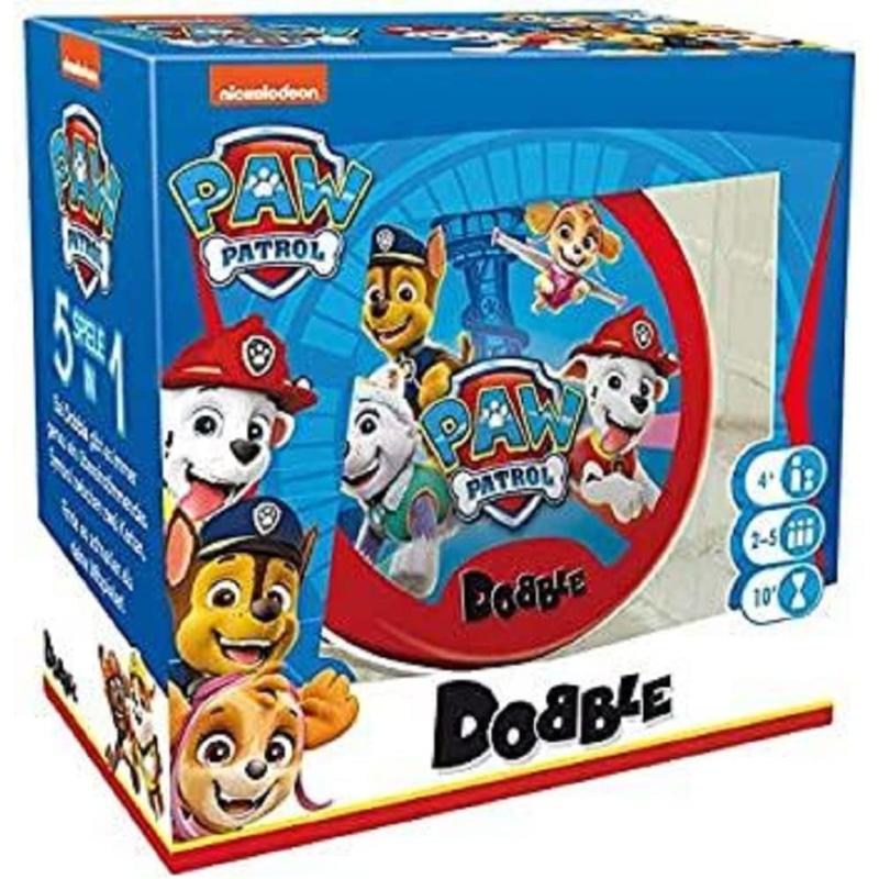 Asmodee Dobble PAW PATROL Familienspiel Kartenspiel 2-5 Spieler