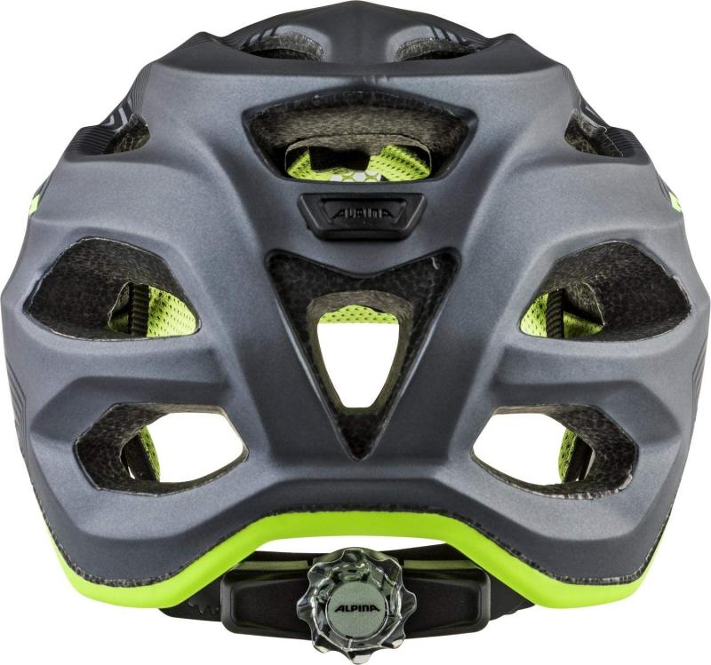 ALPINA Unisex - Kinder, CARAPAX JR. Fahrradhelm, black-neon-yellow, 51-56 cm