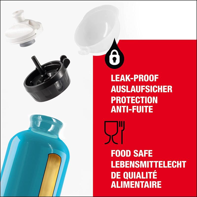 SIGG KBT Waterfall Kinder Trinkflasche aus Aluminium (0.4 L) Türkis REAL + OTTO