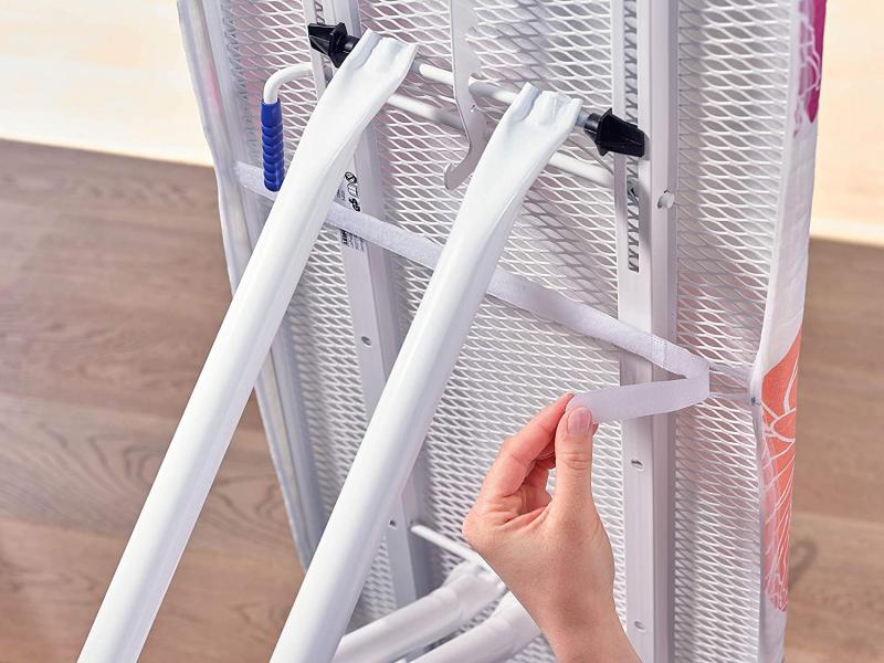 Leifheit Bügeltischbezug Cotton Comfort Universal, für Bügelflächen bis max. 140 x 45 cm, mit extra dicker Polsterung, elastischem Gummizug