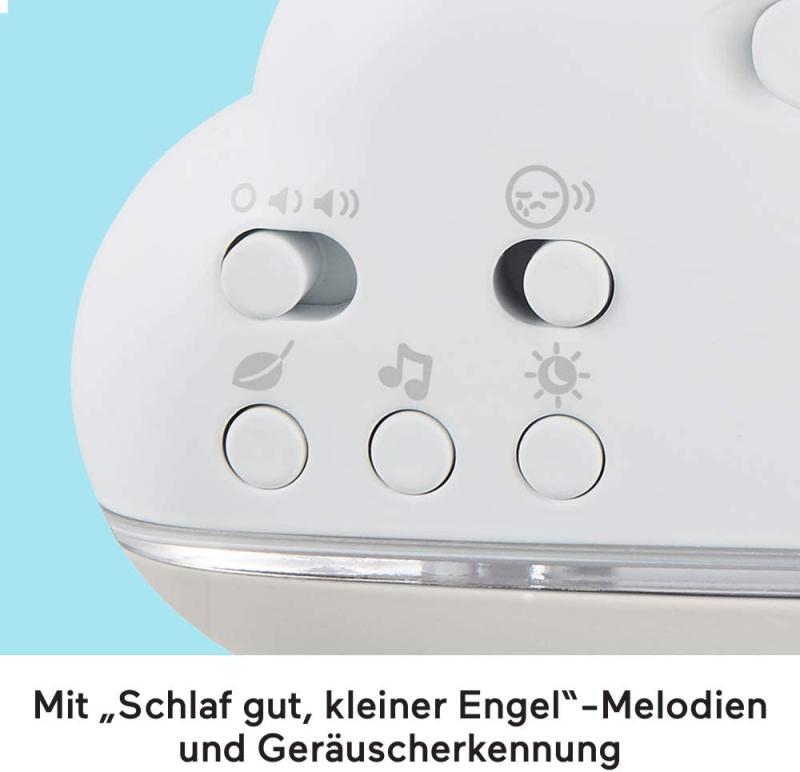 Fisher-Price GRP99 - Traumhaftes WolkenMobile und Spieluhr mit Geräuschsensor
