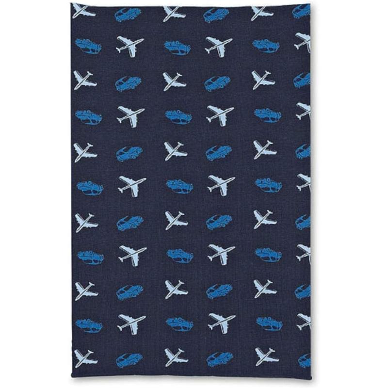 Sterntaler 1521967 Kinder Sommerschal Allrounder Loop Flugzeugmotiv (M, Marine)