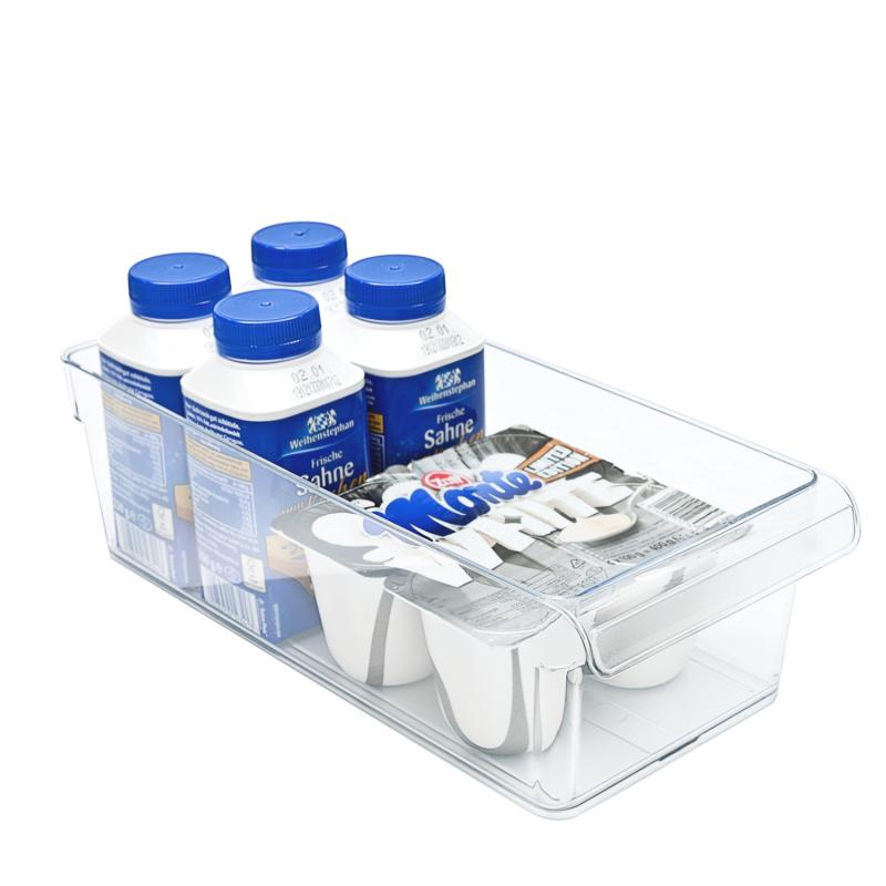 Rotho Loft 3er-Set Kühlschrankorganizer, Kunststoff (PP) BPA-frei, transparent S + M + L