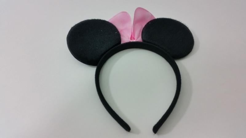 Haarreifen mit Mickey Mouse Ohren Farbe: Rosa