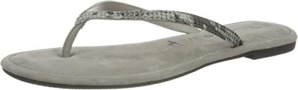 Tamaris Damen 1-1-27124-24 Pantoletten, Weiß (Offw.Snake Uni 118), 36 EU