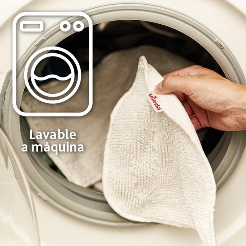 Vileda Steam Plus Dampfreiniger, hygienische Bodenreinigung, entfernt bis zu 99,9% der Bakterien und Viren*, für alle Böden, ideal für Teppiche