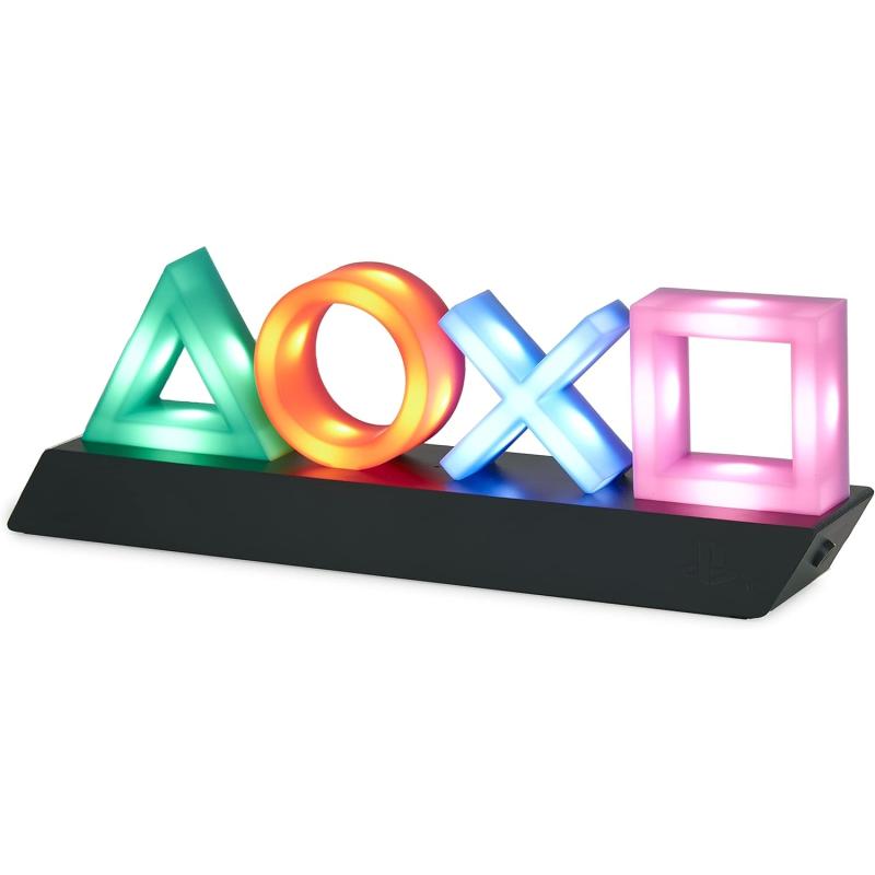 Paladone PLAYSTATION Icons Light mit 3 Lichtmodi - Musikreaktive Spielraumbeleuchtung