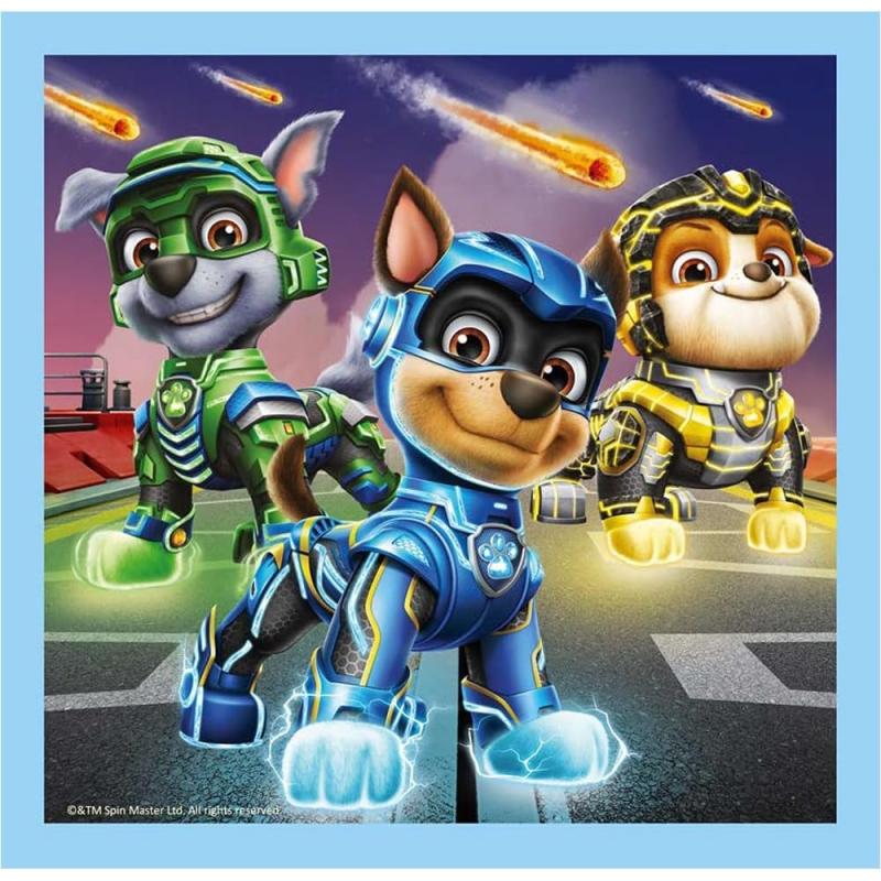 Trefl 34869 -  3in1 Puzzle, PAW PATROL Mighty Movie, von 20 bis 50 Teilen, 3 Sets