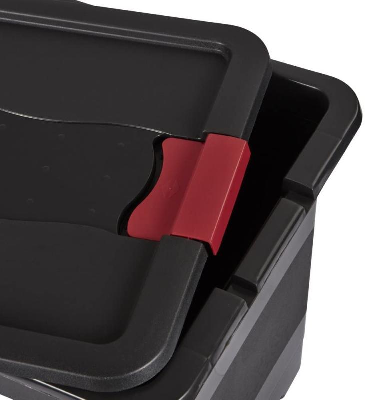 keeeper Transportbehälter mit Deckel und Schiebeverschluss, 39,5 x 29,5 x 30 cm, 24 l, Eckhart REAL