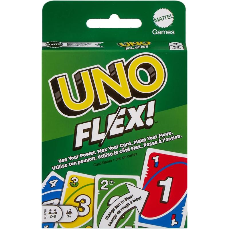 Mattel Games HMY99 - UNO Flex! Kartenspiel - GRÜN