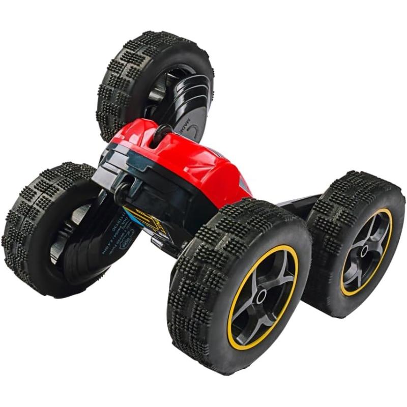Dickie Toys - RC Tumbling Flippy, ferngesteuertes Spielzeugauto, Rotations und Flip Funktion ROT-SCHWARZ