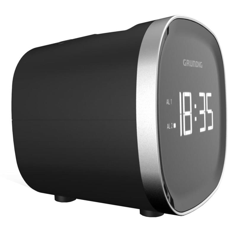 GRUNDIG Sonoclock 2000 UKW-Tuner/Weckfunktion/Sleep Funktion Schwarz/Silber