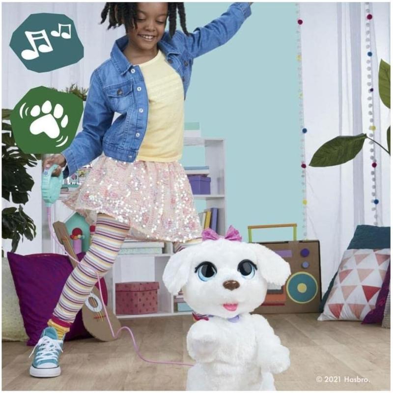 FurReal Hasbro GoGo, Mein tanzendes Hündchen, interaktives, elektronisches Tierchen, 50+ Geräusche und Reaktionen, ab 4 Jahren