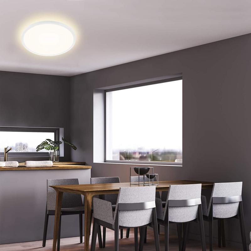 Brilo LED Panel, Deckenleuchte 22 Watt, 3.000 Lumen, 4.000 Kelvin, Weiß, Rund, Ø 42cm,