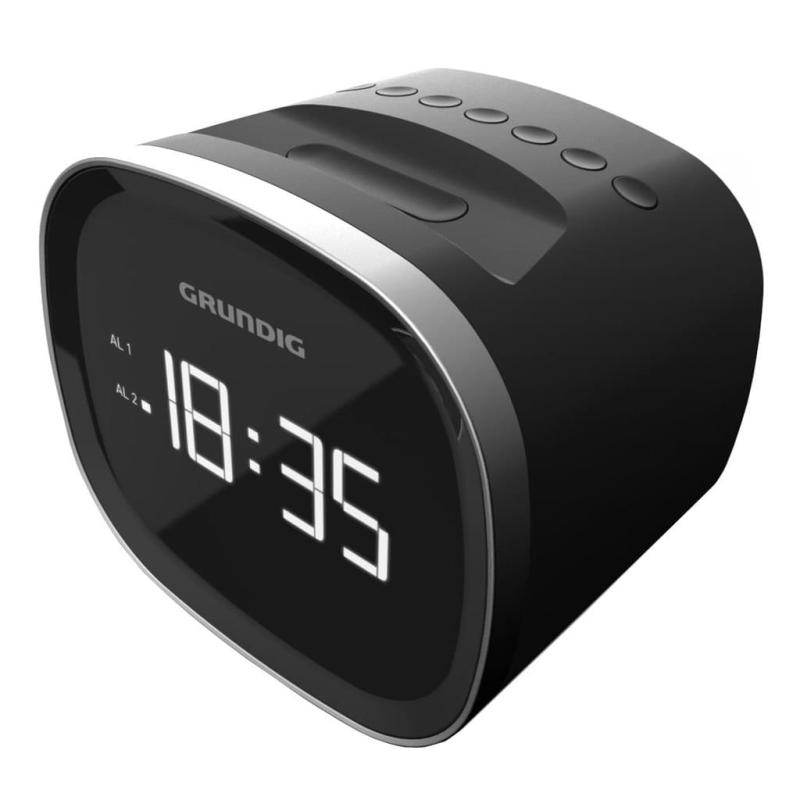 GRUNDIG Sonoclock 2000 UKW-Tuner/Weckfunktion/Sleep Funktion Schwarz/Silber