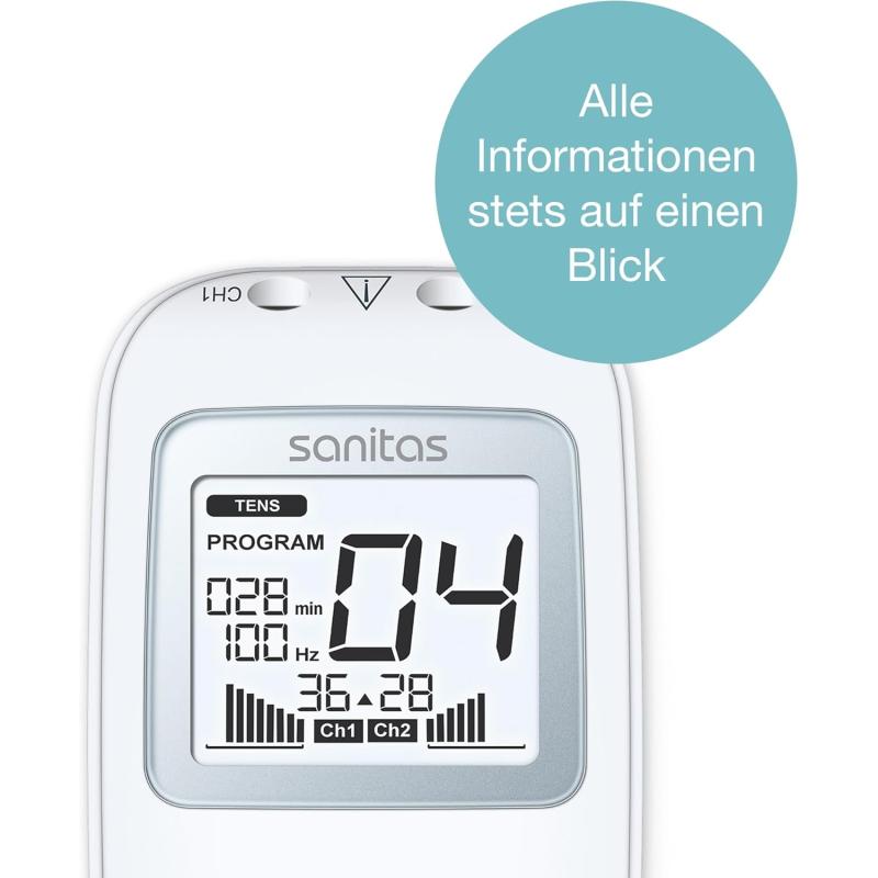 Sanitas SEM 43 Digitales EMS/TENS Elektrostimulationsgerät