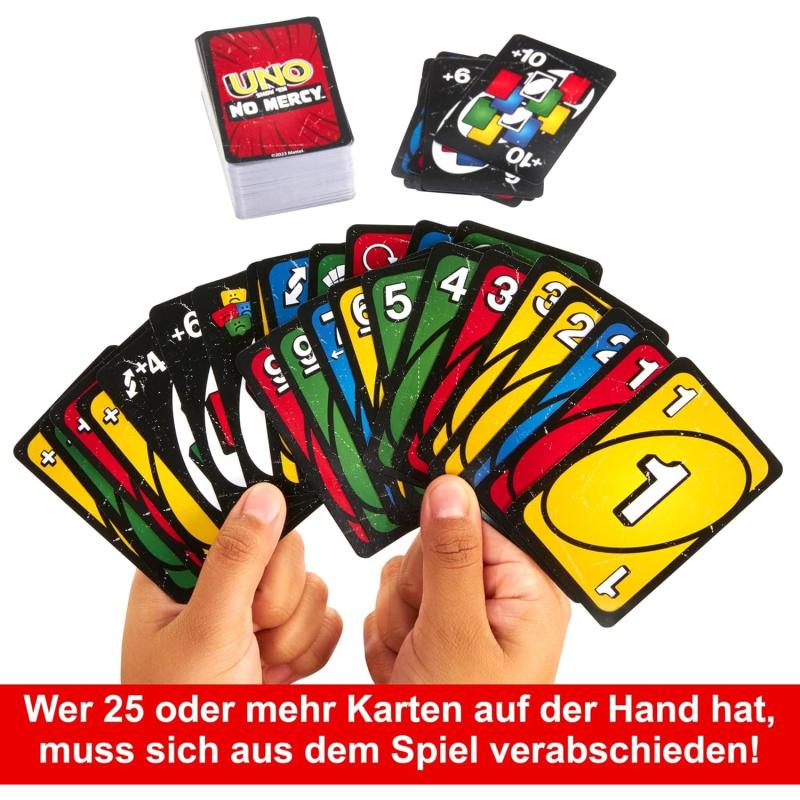 Mattel UNO Show 'em NO MERCY Kartenspiel