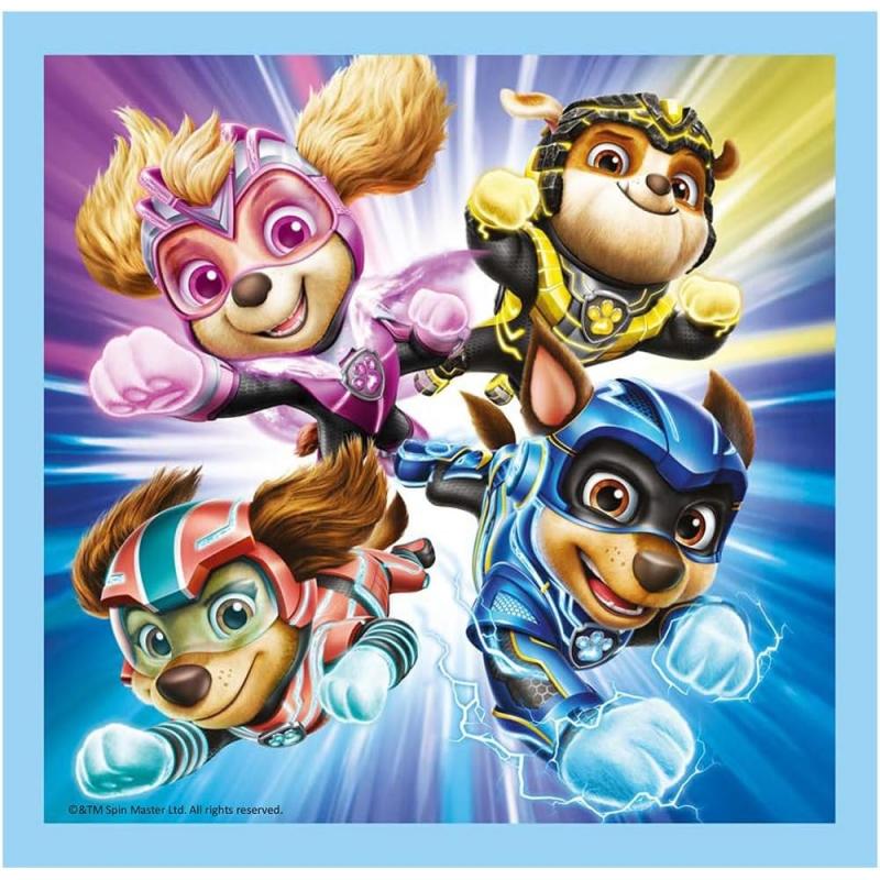 Trefl 34869 -  3in1 Puzzle, PAW PATROL Mighty Movie, von 20 bis 50 Teilen, 3 Sets