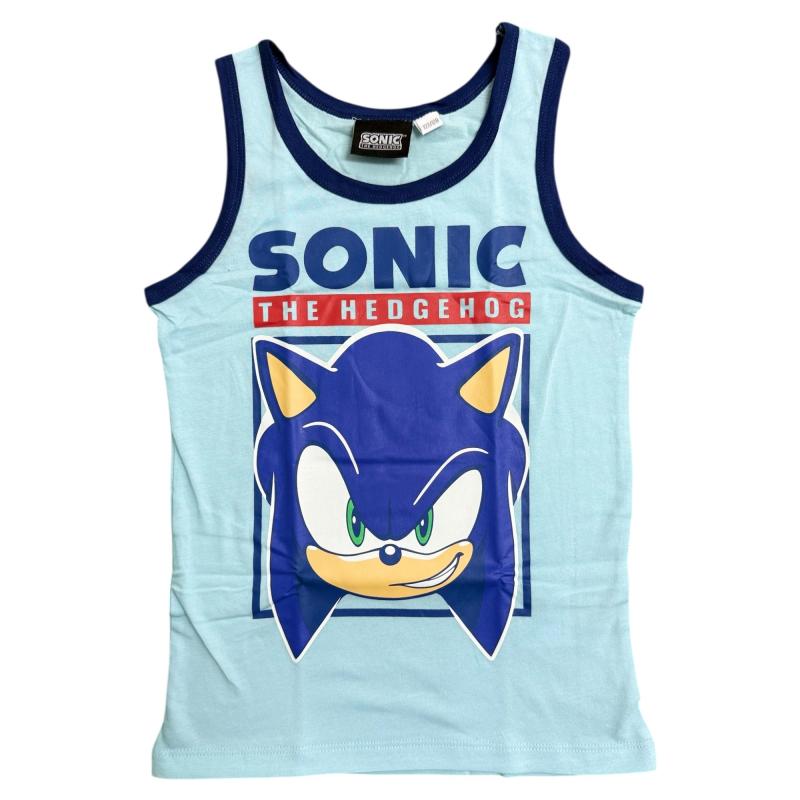 SONIC the Hedgehog - 2er Pack Kinder Lizenz Unterhemd 134/140