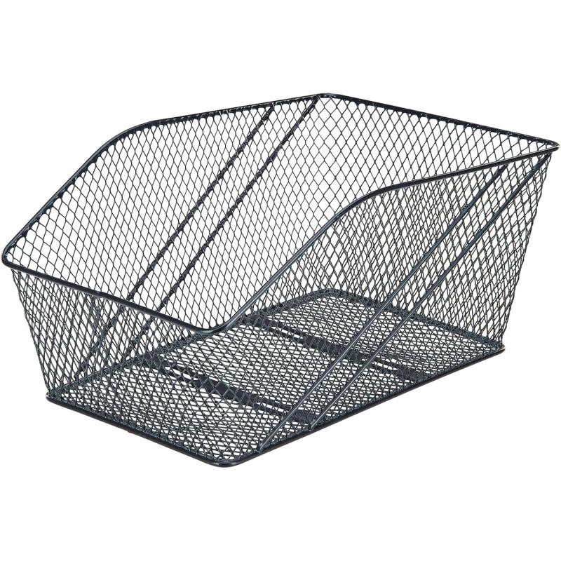 Prophete 7423 Fahrradkorb XXL, für Gepäckträger, inkl. Befestigungsmaterial, Feste Montage, max. 10 kg Tragkraft, 460 x 295 x 225 mm