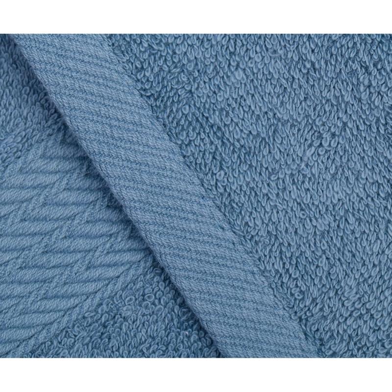 Gözze - Frottier-Set, 2 Handtücher (50 x 100 cm), 2 Duschtücher (70 x 140 cm) und 2 Gästetücher (30 x 50 cm), 100% Baumwolle, 480 g/m² - BLAU