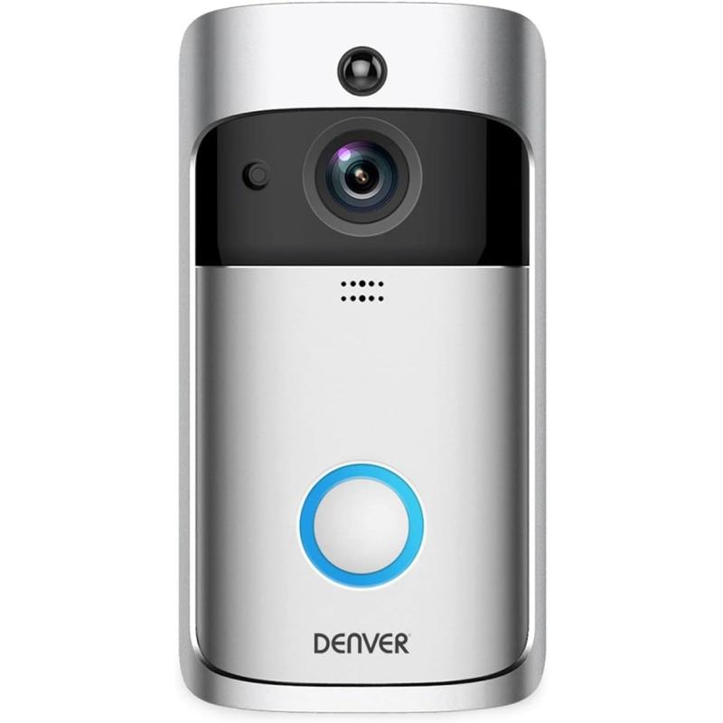 Denver Video-Türklingel VDB-110 Doorbell Video-Türsprechanlage mit WLAN-Funktion und Innenklingel