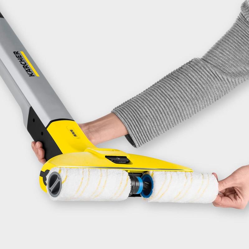 Kärcher Elektrischer Wischmopp EWM 2 – elektrischer und kabelloser Bodenreiniger für 60 qm – für effektiveres Wischen