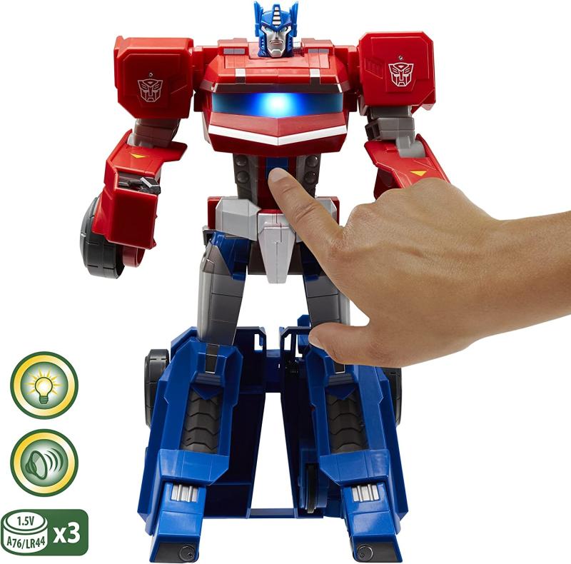 Transformers Spielzeug Bumblebee Cyberverse Adventures Roll N’ Change OPTIMUS PRIME Figur, 25 cm
