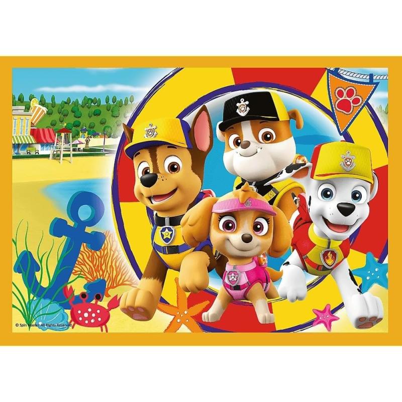 Trefl 34395 -  4 in 1  Puzzle, Das lustige Team von PAW Patrol, von 35 bis 70 Teilen, 4 Sets