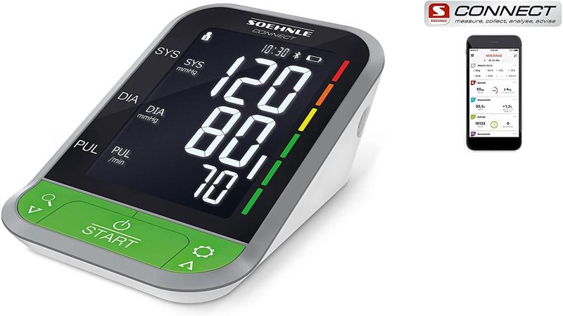 Soehnle Oberarm Blutdruckmessgerät Systo Monitor Connect 400 mit Bluetooth®