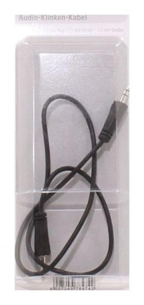 Hama Verbindungskabel 3,5-mm-Klinke, Stecker - Stecker, Stereo, 0,50 m  