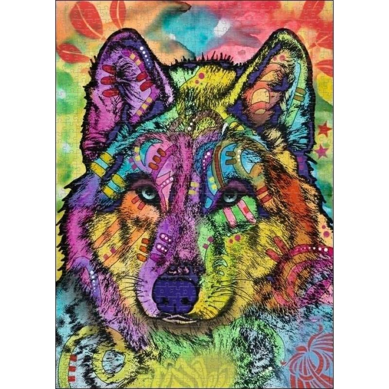HEYE 29809 Wolf's Soul Standard 1000 Teile, Dean Russo, Jolly Pets, White
