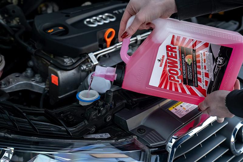 NIGRIN POWER Scheibenklar Konzentrat 1:2, Grapefruit-Minze-Duft, 3 Liter Kanister 