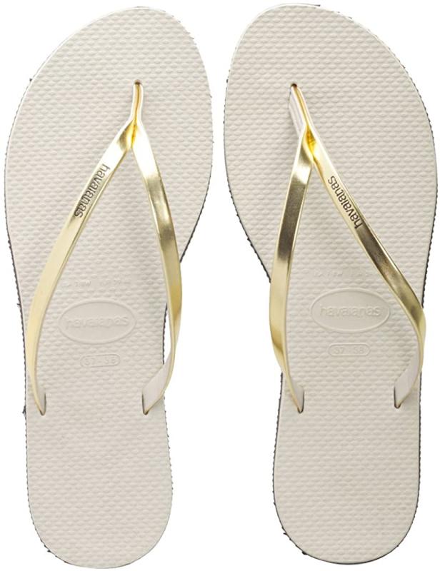 Havaianas Damen You Metallic Zehentrenner, Beige (Sand Grey/Light Golden), 35/36 EU
