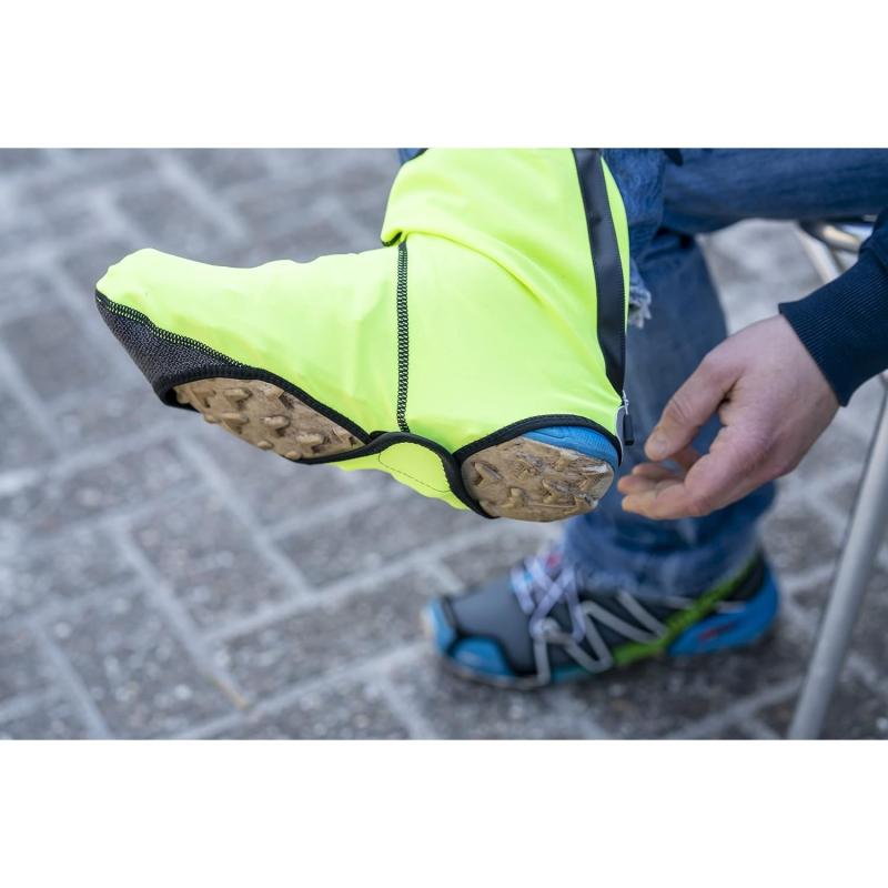 Prophete Fahrradbekleidung, Fahrradüberschuhe, Spritzschutz für die Schuhe, Reflektionselemente, wasserabweisend, winddicht, Größe 36 - 39 