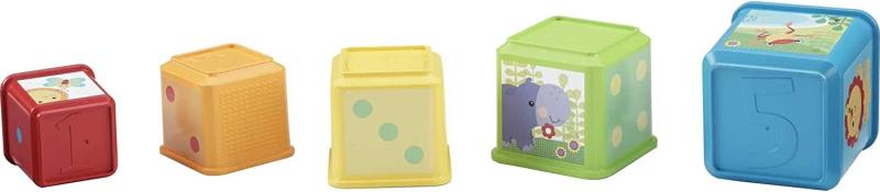 Fisher-Price CDC52 - Bunte Stapelwürfel, Babyspielzeug ab 6 Monaten
