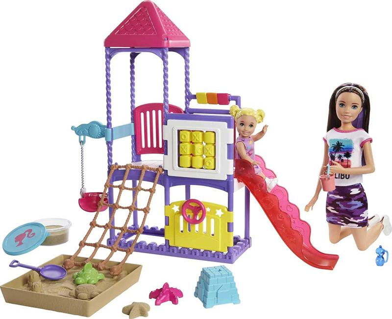 Barbie GHV89 - Skipper Babysitters Inc.”Spielplatz Spielset mit Skipper- und Kleinkind-Puppe
