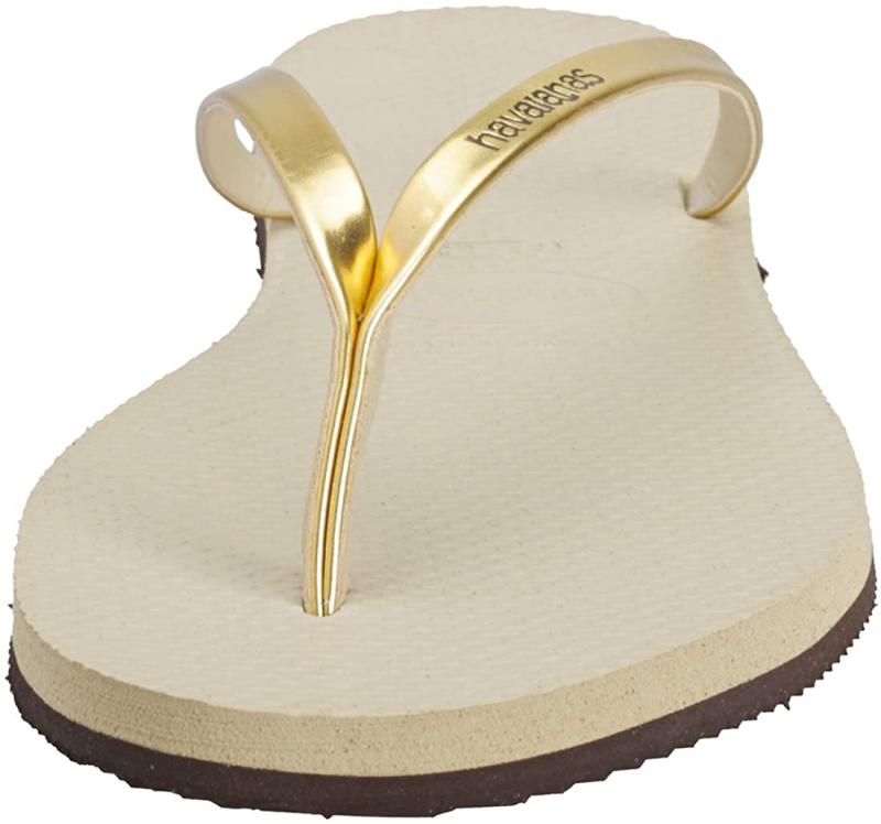 Havaianas Damen You Metallic Zehentrenner, Beige (Sand Grey/Light Golden), 35/36 EU